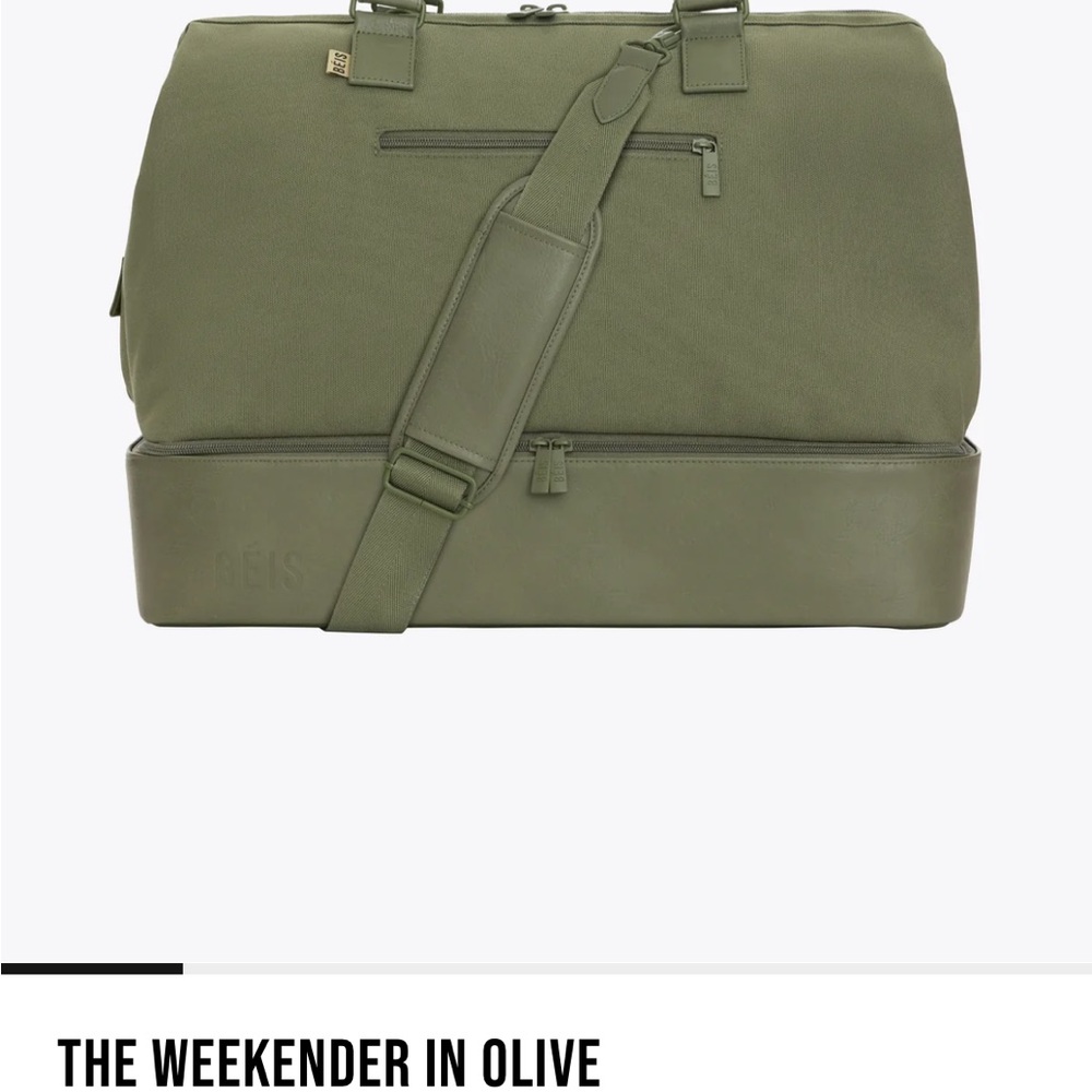 BEIS Olive Green Duffel Bag